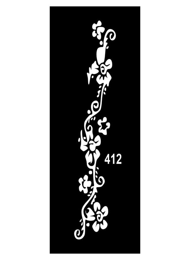 ORDERSHOCK Beginner Mehndi Design Stencil Stickers for Practice and Play For Kids & Adults Both Sticker - Image 1